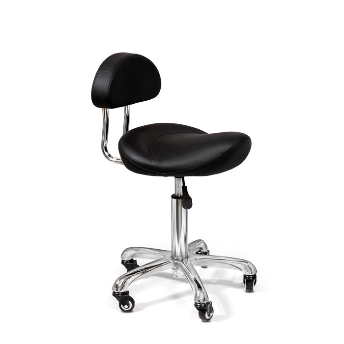 Amazon.com - Saddle Stool with Wheels Ergonomic Rolling Chair for Lash Nail  Art Tattoo Artist Dentist Clinic Shop Home Salon Spa Massage Facial  Office,Adjustable Hydraulic Stool (Black) - Chairs